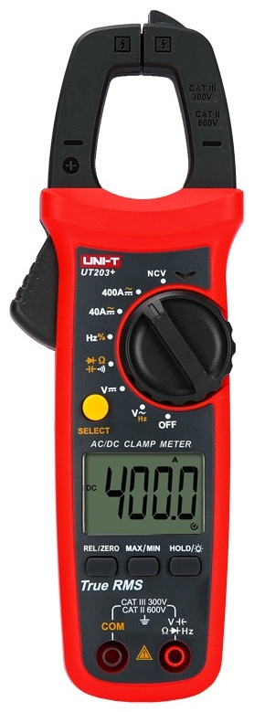 UT203+ UNI-T Мультиметр цифровой с токоизмерительными клещами