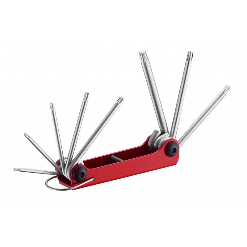 Набор ключей-Torx складной Т9-Т40 (с отверстием) (8пр.)
