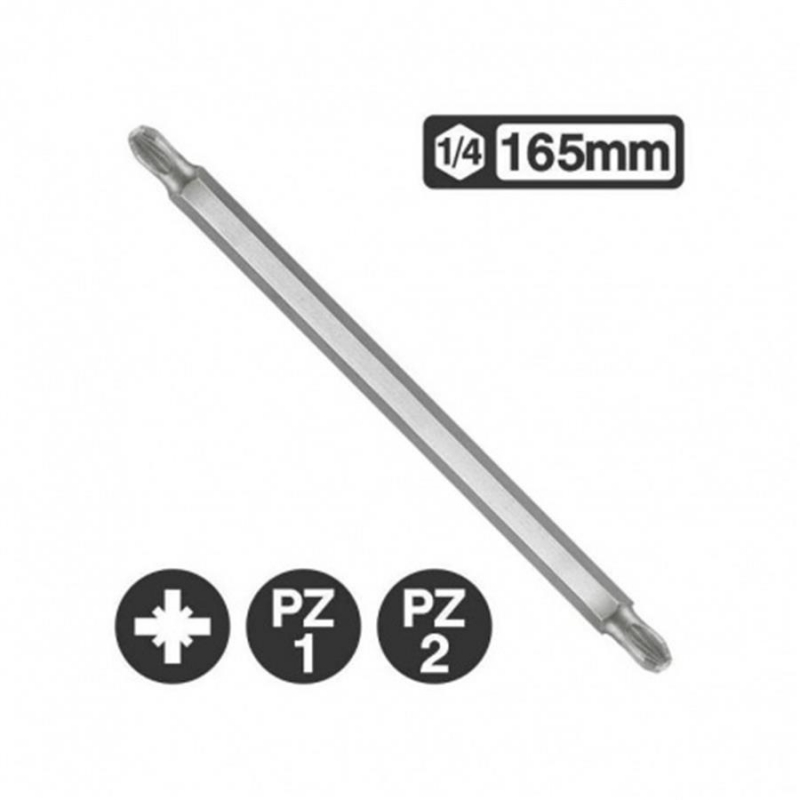 1/4" Бита двухсторонняя Pozidriv PZ.1*PZ.2  (длинная) (165) 