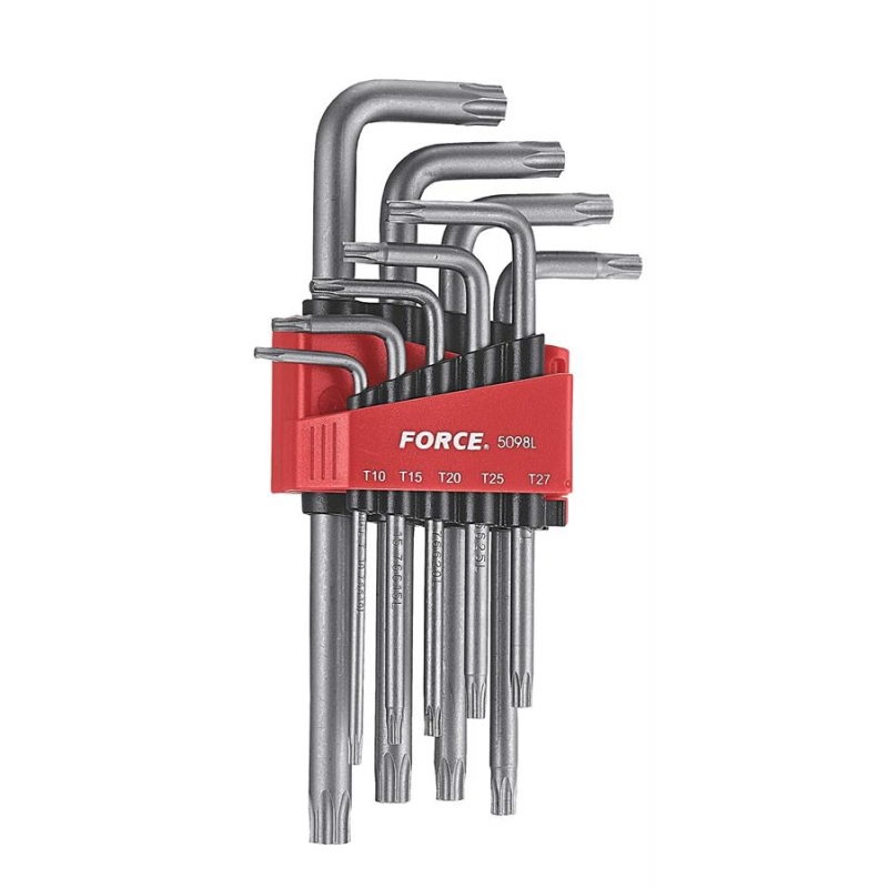 Набор ключей-Torx Г-образных длинных (с отверстием) (9пр.)