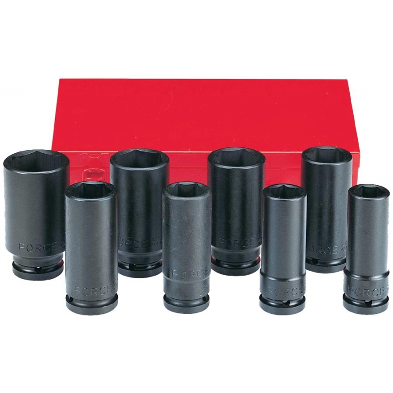 3/4" Набор 6-гран. головок ударных (длинных)  26-38мм (8пр.) 