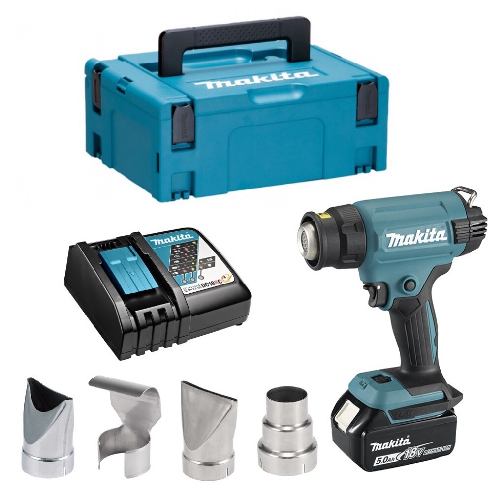 Makita DHG181RT1J Аккумуляторный тепловой пистолет (фен)