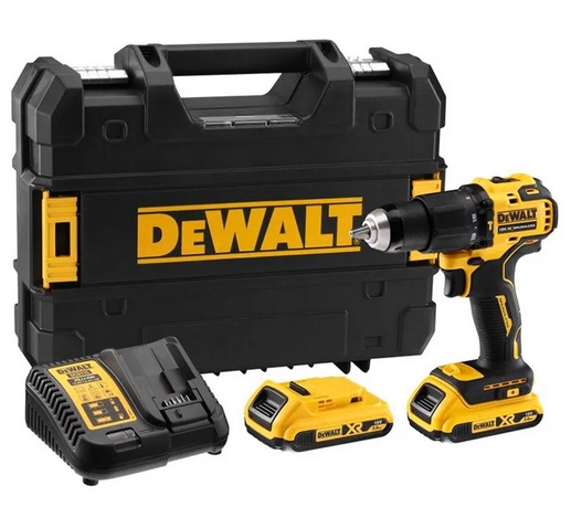 DeWALT Аккумуляторная дрель-шуруповерт 65 Н·м 18 В DCD709D2T-QW