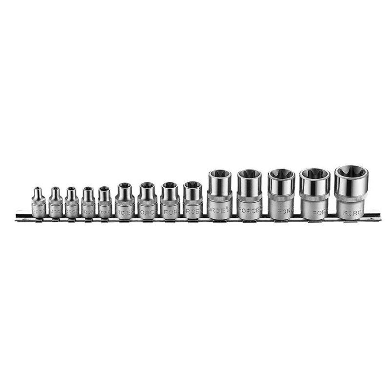1/4", 3/8" и 1/2" Набор Е-профиль (коротких) головок (14пр.) 