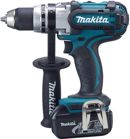 Makita DDF451RFE Аккумуляторная дрель-шуруповерт 18V 3Ач+2 аккум.