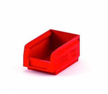 Пластиковый складской лоток 165х100х75мм красный /IPLAST-12.401.1.40/
