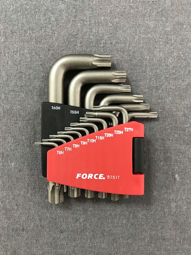5151T Набор ключей-Torx Г-образных (с отверстием) (15пр.) 