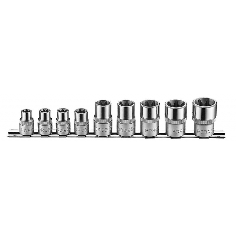 3/8" и 1/2" Набор Е-профиль (коротких) головок (9пр.) 