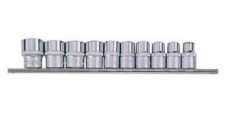 1/2" Набор 12-гран. головок (коротких)(10пр.) 