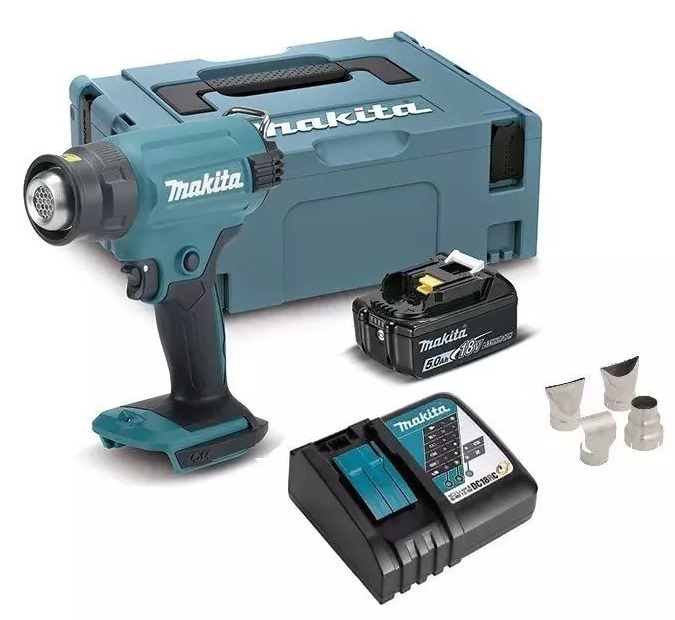 Makita DHG180RT1J Аккумуляторный тепловой пистолет (фен)