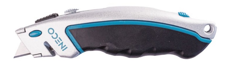 INECO Нож технический "QUICK" (лезвие 61x19x0,6)