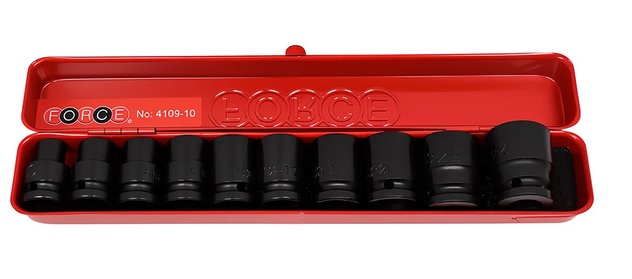 1/2" Набор 6-гран. головок ударных (коротких) 10-24 мм (10пр.) 
