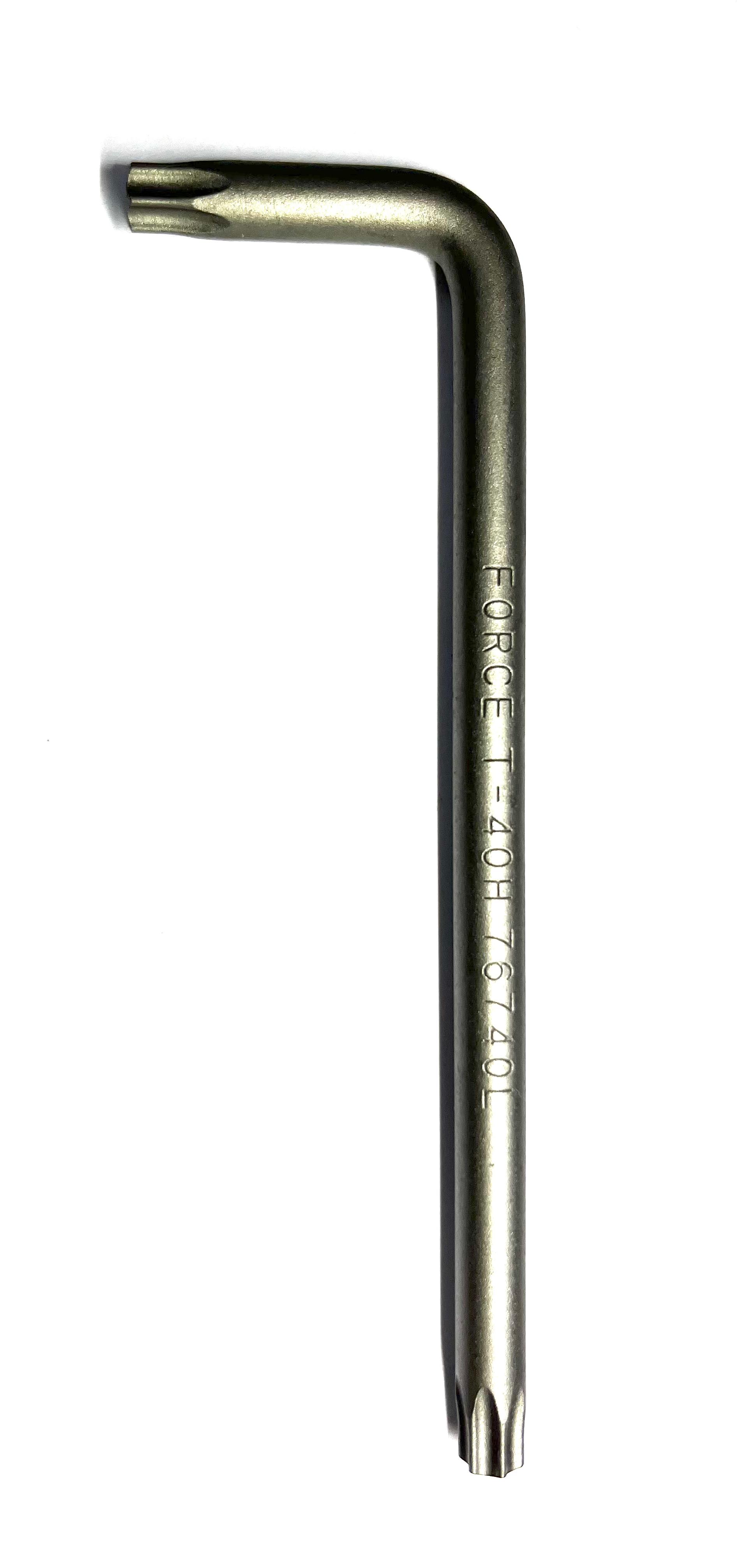 Ключ Torx Т-40H (Г-образный) с отверстием (длинный)