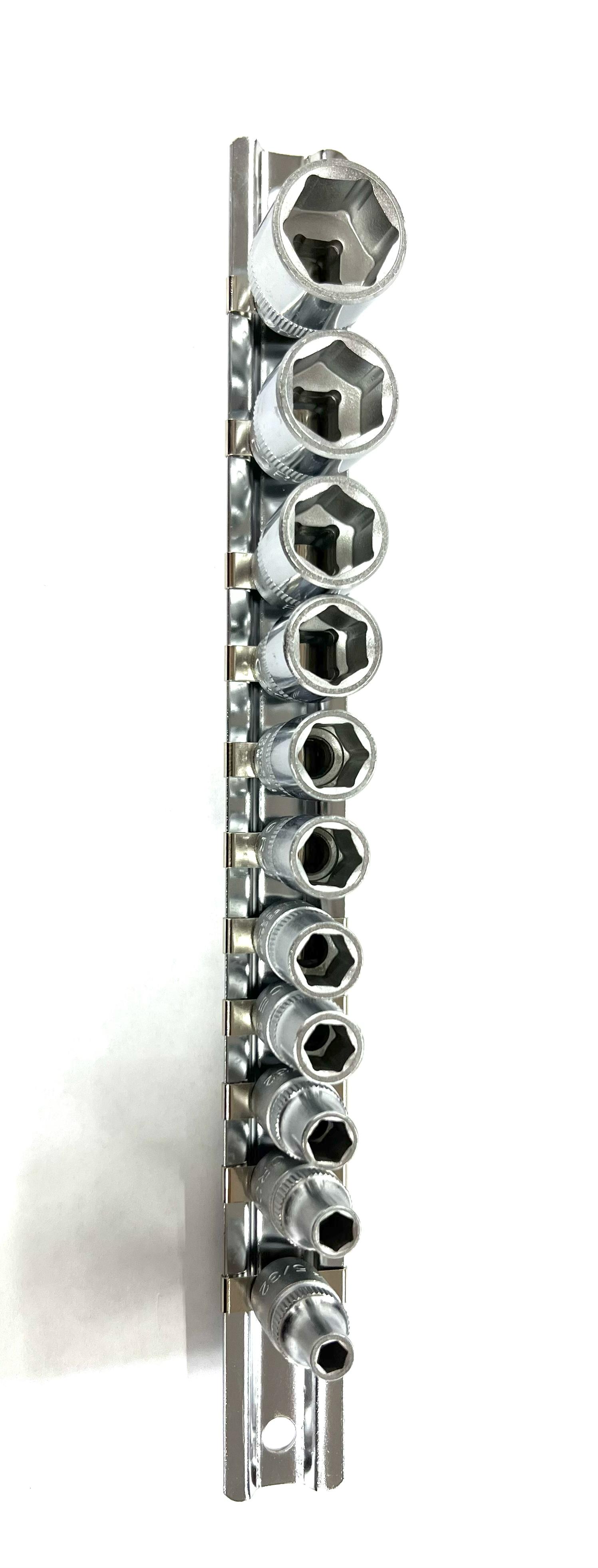 1/4" Набор 6гр. дюймовых головок (коротких)(11пр.) 