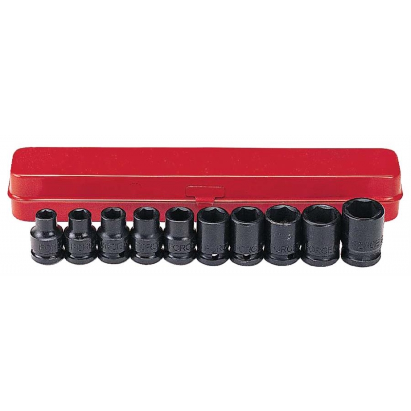 1/2" Набор 6-гран. головок (коротких) ударных (10пр.) 