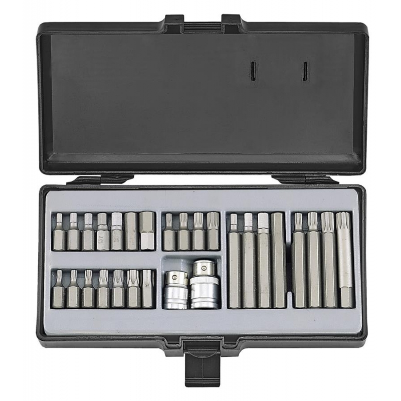 1/2" 3/8" Набор бит L=30;75мм  (28пр.)