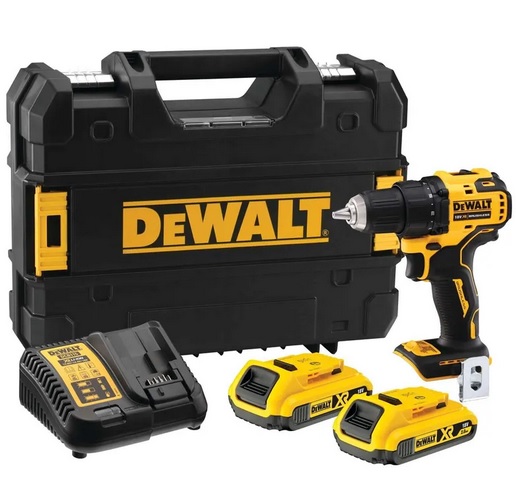DeWALT Аккумуляторная дрель-шуруповерт 65 Н·м 18 В DCD708D2T-QW