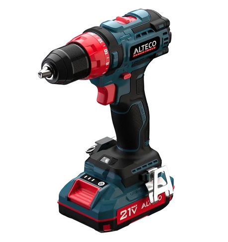 ALTECO Бесщеточная аккумуляторная дрель-шуруповерт 21Vmax CD 21-45 BL X2