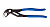 KingTony Пассатижи переставной захват с кнопочным механизмом L=200мм