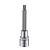 1/2" Бита-насадка Spline М9.5 L=100мм без отверстия (длинная)